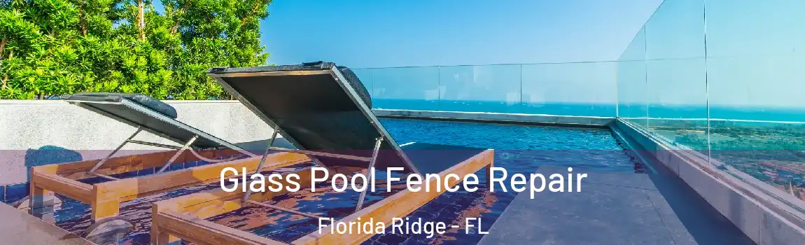 Glass Pool Fence Repair Florida Ridge - FL